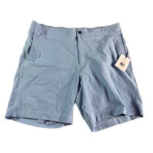 Onia Men's sz XXL Calder Swim Trunks Micro Gingham Vintage Blue NWT